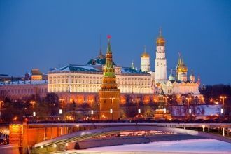 Московский Кремль. Ночной вид