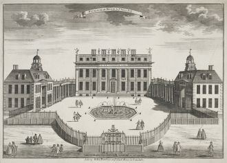 Букингемский дворец. Гравюра 1731 года.