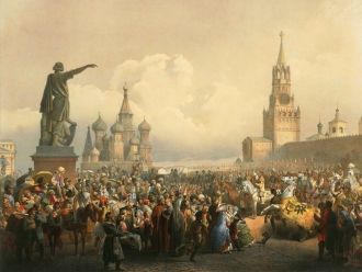 Коронационные торжества на Красной площа