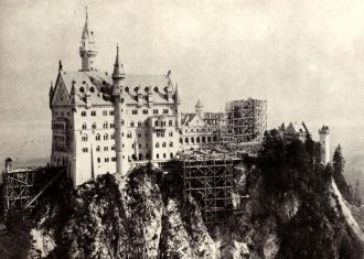 Строительство замка Нойшванштайн, 1885