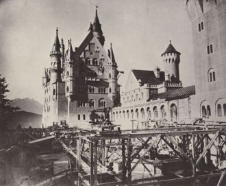Строительство Нойшванштайна, фото 1885