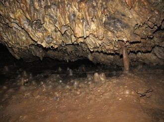 Микроклимат пещеры особенный: слабый пот