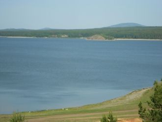 Озеро Ургун В Башкирском Зауралье вдоль 