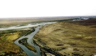 Большинство городов на берегах Сырдарьи 