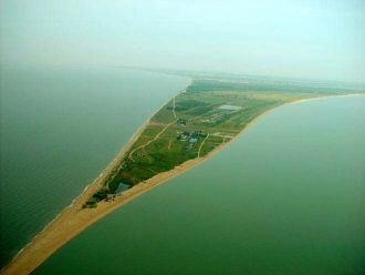 В среднем коса в пределах участка, выдел