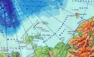 В высоких широтах Арктики вдоль пролива 