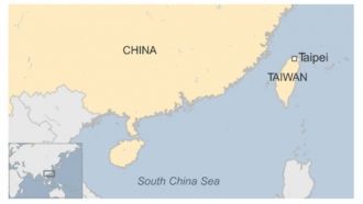 Тайваньский пролив на карте.