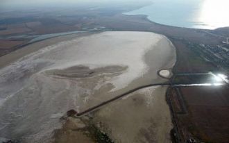 Акташское озеро является  самым крупным 