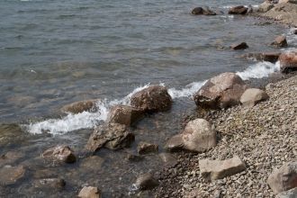 Прибой на озере Кета.