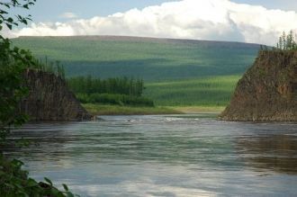 Из озера вытекает одна река — река Виви 