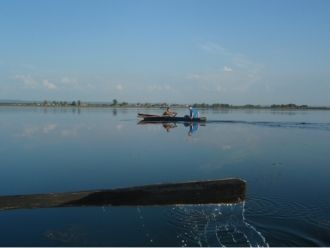 В настоящее время озеро питается подрусл