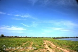 У кромки воды растут невысокие деревья (