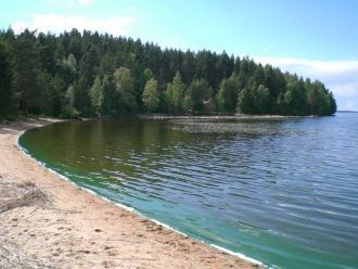 Поверхность озера усеяна множеством (80 