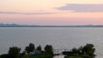 На большой глубине дно илистое, серое, а