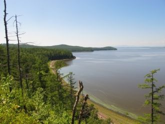 Площадь зеркала озера в летнее время сос