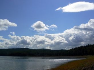 Замерзает озеро в разные годы с конца ок