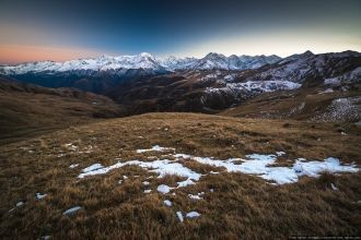 Горный массив Диклосмта, на границе Чечн
