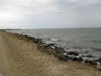 Черноморское побережье косы Тузла.