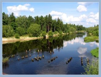 В пределах заповедника в Керженец впадае