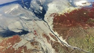 Куяльницкий лиман с высоты.