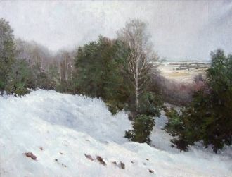 Картина (живопись) на Заячьей горе.