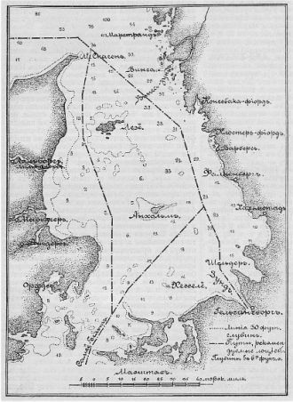 Пролив Каттегат на карте XIX - начала XX