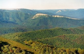 Въездные ворота Крымского природного зап