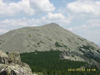 Второй (Малый) Шелом, вид из урочища Про