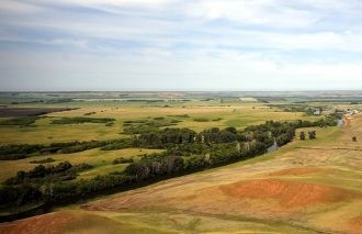 Вид с горы на реку Дёму.