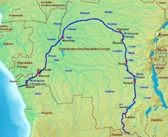 Река Конго дважды пересекает экватор и я