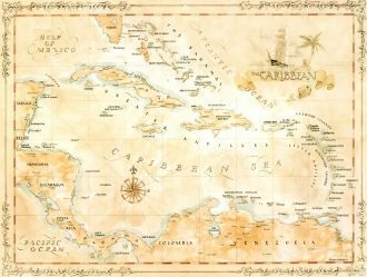 И только в 15 веке нашей эры Карибское м