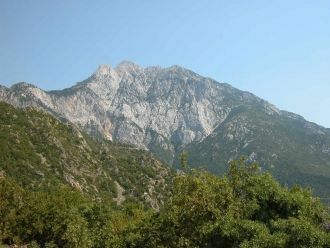 Одним из первых афонских монахов был  пр