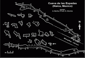 План расположения Пещеры кристаллов.