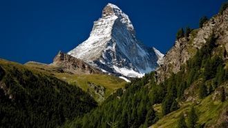 Популярная альпийская вершина Маттерхорн