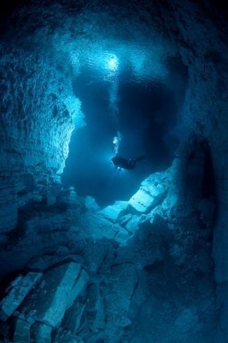 Ординская пещера известна водолазам как 