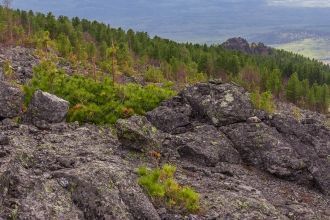 Зимой на горах выпадает очень много снег