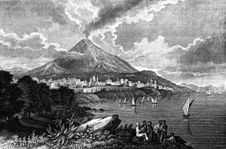 Вулкан Этна. 1840 год.