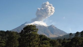 Сильный всплеск вулканической активности