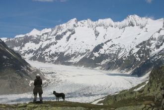 Швейцарские ледники тают и стали уже мен