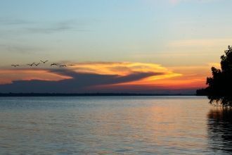 Достопримечательное озеро питается водой