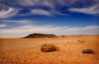 Сирийская пустыня, или Эш-Шам, простирае