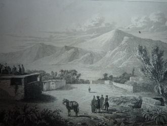 Гора Арарат на гравюре начала XIX века. 