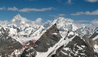 Последний участок маршрута перед вершино