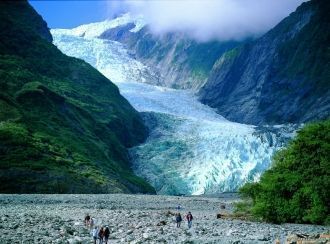 Ледник Фокса-очень популярное место тури