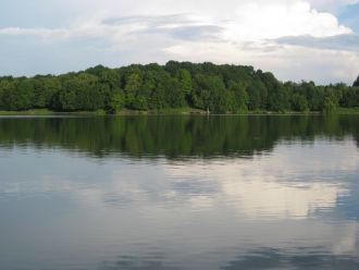 Река Южный Буг. Вид с моста у с. Гущинцы