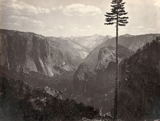 Долина Йосемити в 1865 году. До настояще