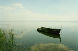 На озере  ловят рыбу – лещей, окуней, щу
