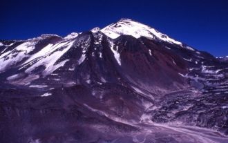 Вершина Охос-дель-Саладо всегда покрыта 