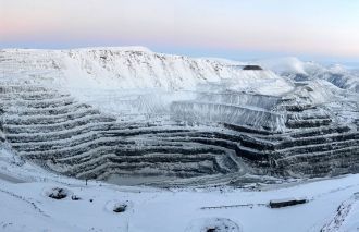 Рудник Центральный на Плато Расвумчорр.