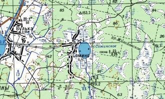 Озеро Сомино (Соминское) находится в Ива